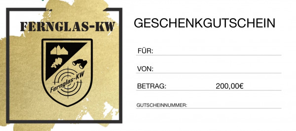 Fernglas-KW Geschenk Gutschein 200,00€