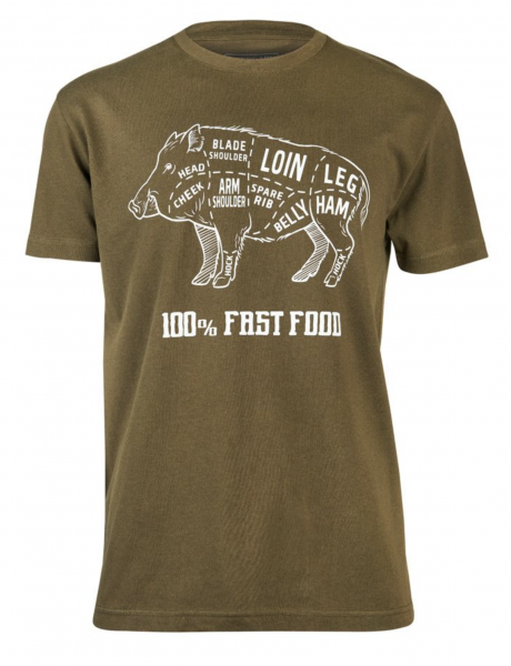 Bergara T-Shirt Wild Boar - Khaki - XXL