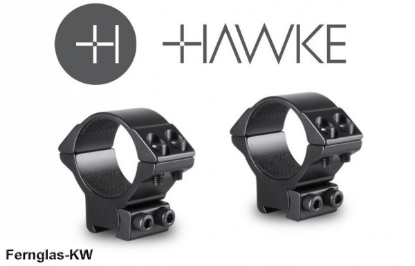 HAWKE 22107 30 mm Ringmontage Mittel für 9-11mm Schiene Zielfernrohr-Halterung