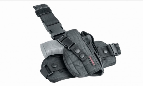 Umarex 3.1564 Beinholster Nylon Typ A, für große Pistolen, mit Magazintasche