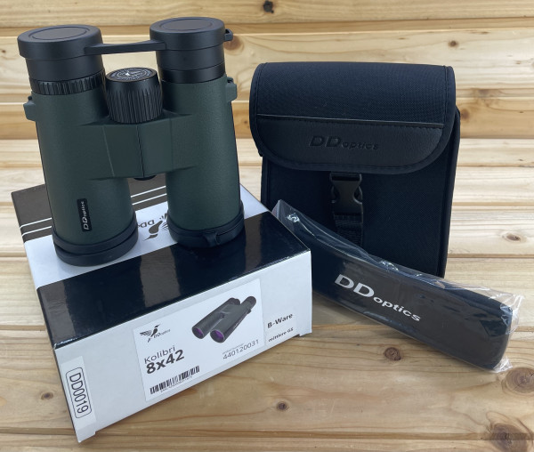 BWare DDoptics 440120031 Fernglas Kolibri 8x42 Gen3 grün mit Tasche und Trageriemen V560