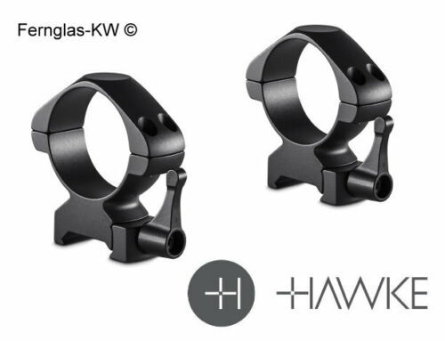 HAWKE 23030 2 Stück Ringmontagen 34 mm Precision Steel Weaver Niedrig Lever