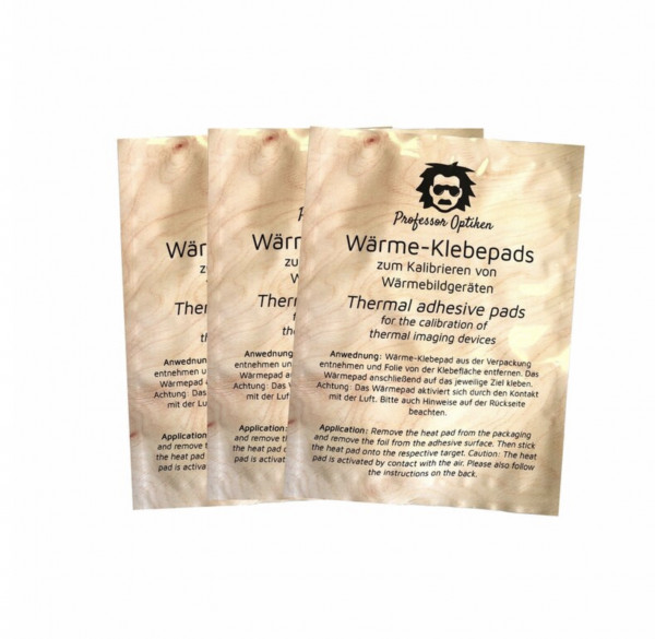 Professor Optiken Wärme-Klebepads, 10er-Pack - zum Kalibrieren von Wärmebildgeräten
