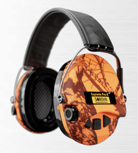 Aussteller Sordin 75302-X-09-S Elektronischer Gehörschutz Supreme Orange Pro X LED Headband V298