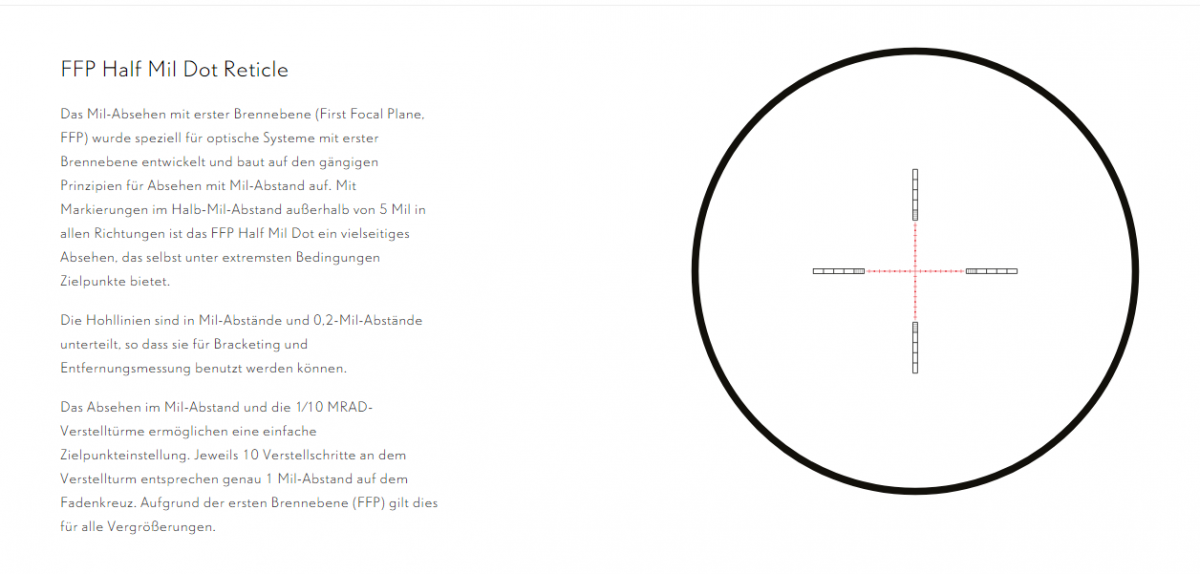 Lunette De Visée Hawke Vantage 30 WA FFP 4-16x50 SF IR - Mil Dot - NEUF