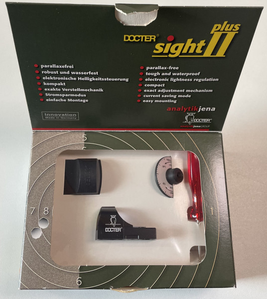 Docter sight II plus D 7,0 Rotpunkt Reflexvisier Gebraucht mit Funktion V438
