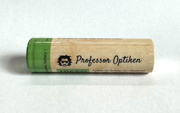 Professor Optiken Lithium-Ionen-Akku 18650 3,7 Volt mit 3400 mAh