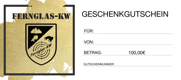 Fernglas-KW Geschenk Gutschein 100,00€