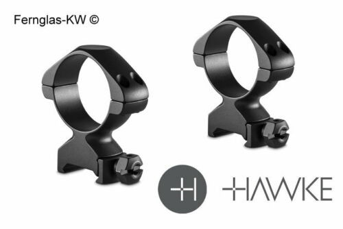 HAWKE 23021 2 Stück Ringmontagen 34 mm Precision Steel Weaver Mittel