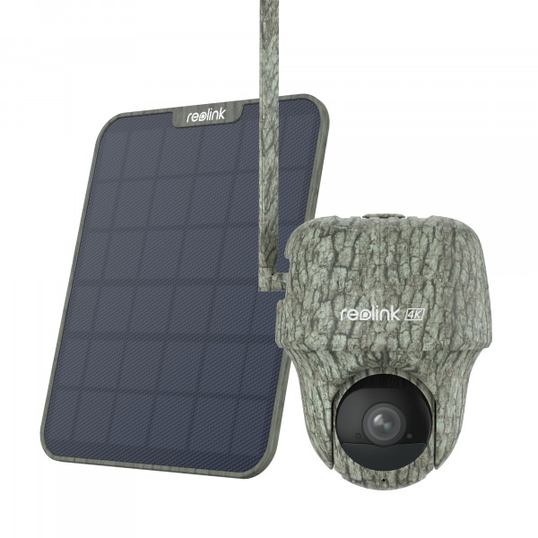 Reolink Go Ranger PT mit Solarpanel 4K 4G LTE Wildlife Camera mit 360 Grad Sicht