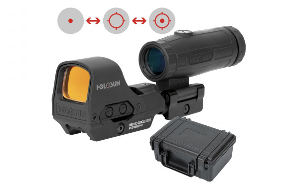 Holosun Set HS510C + HM3X Magnifier + Schutzkoffer