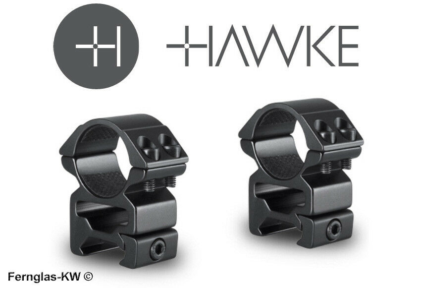 HAWKE 22114 25,4mm Ringmontage Hoch für Weaver Schiene Zielfernrohr