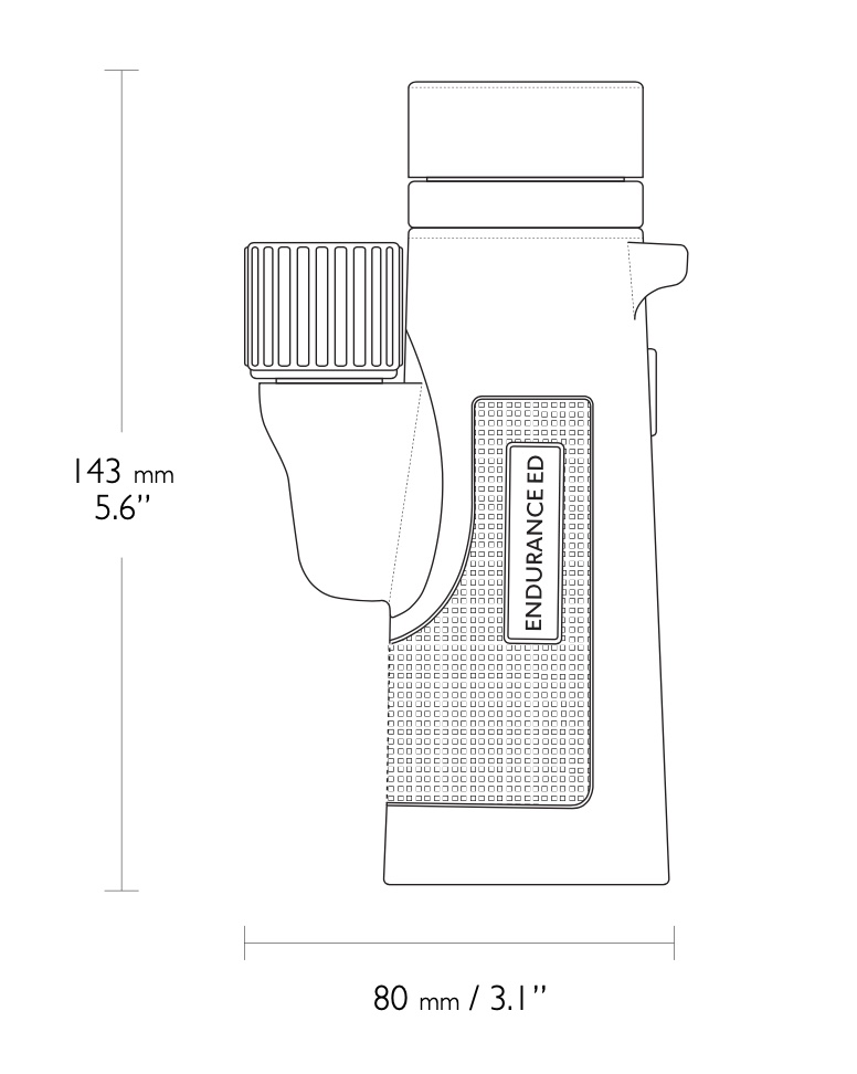 HAWKE 36321 Monokular Endurance ED 10x42 Grün