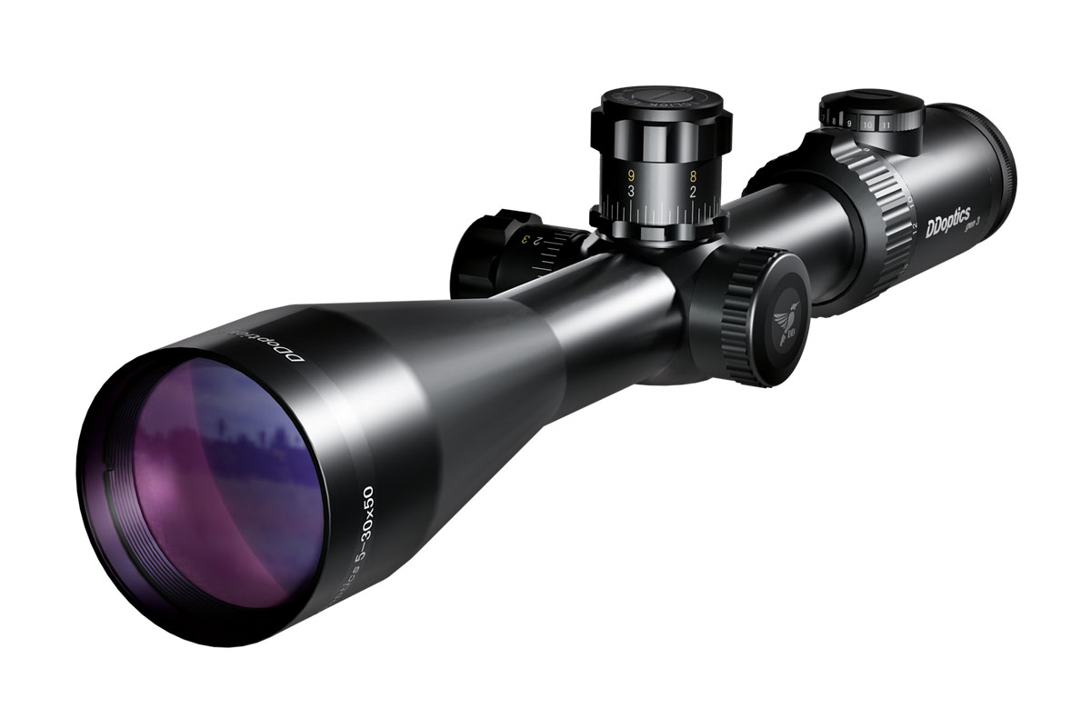 DDoptics 442511110 Zielfernrohr Nighteagle V6 5-30x50 Gen3 Tactical MOA Duplex