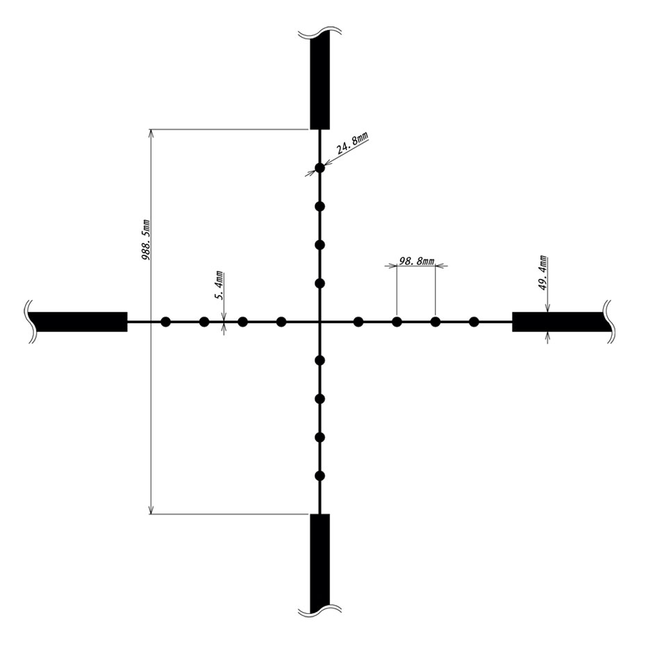 DDoptics 442511113.1 Zielfernrohr Nighteagle V6 5-30x50 Gen3 Tactical MilDot MOA iFiber