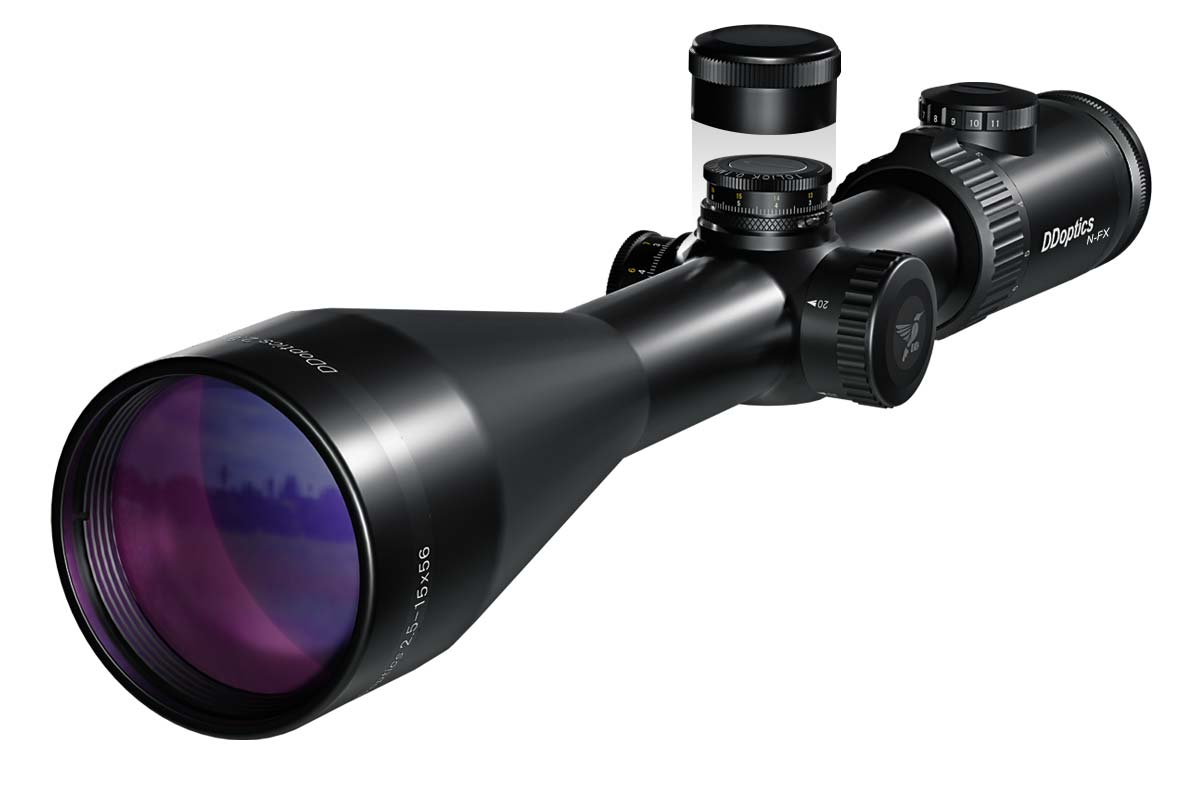 DDoptics 442511127 Zielfernrohr Nighteagle V6 2,5-15x56 Gen3 NFX MRAD A4N