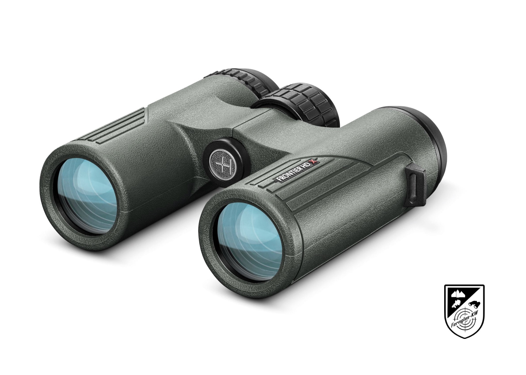 HAWKE 38007 Frontier H DX 10x32 Fernglas Grün mit Zubehör