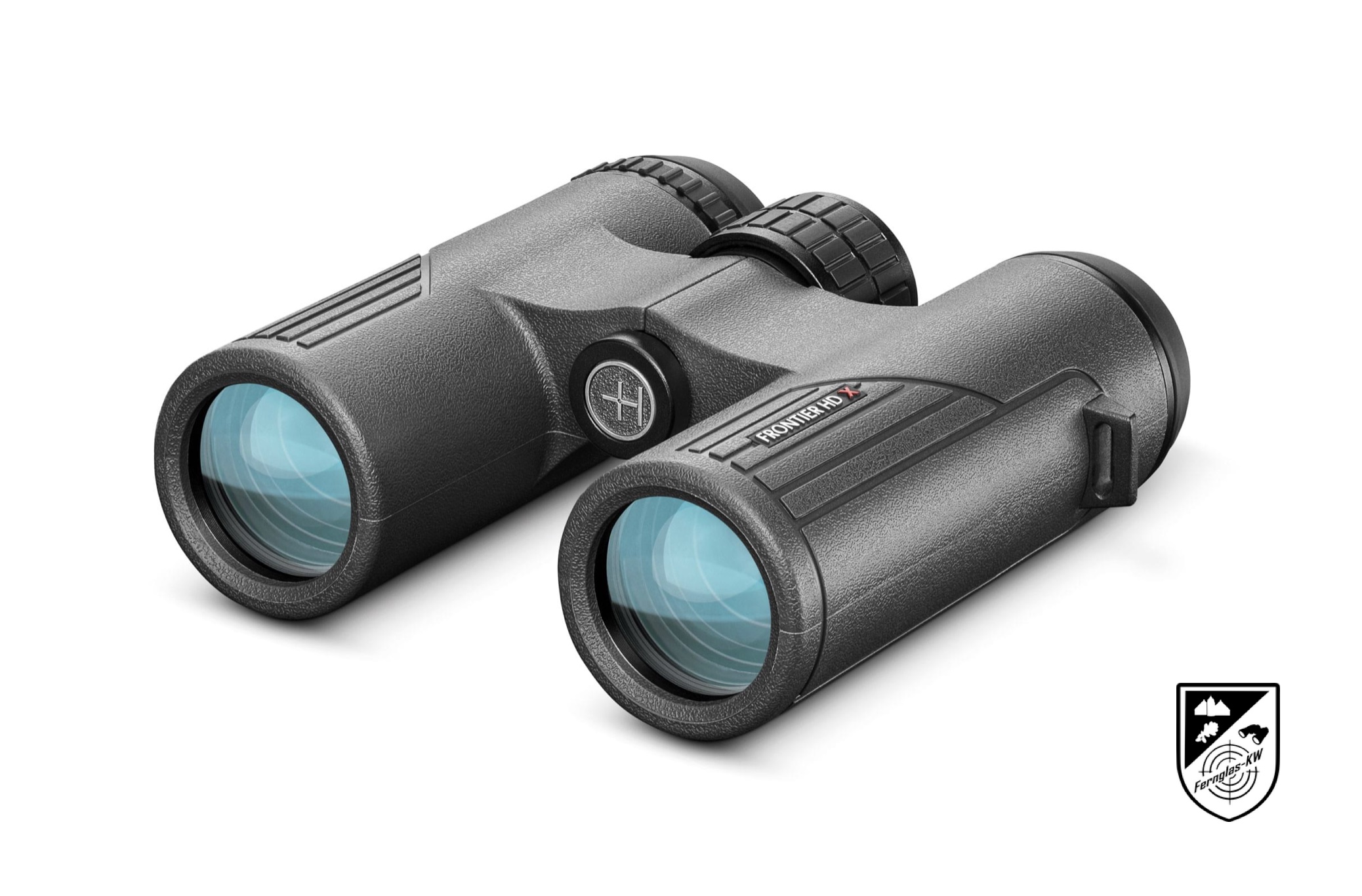 HAWKE 38008 Frontier H DX 10x32 Fernglas Grau mit Zubehör