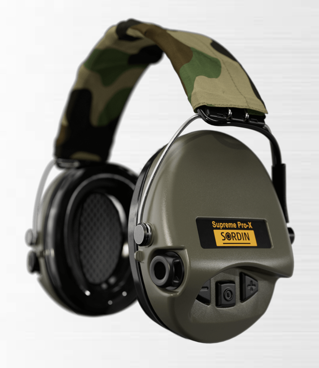 Sordin 75302-X-S Elektronischer Gehörschutz Supreme Pro X Headband Grün Camo