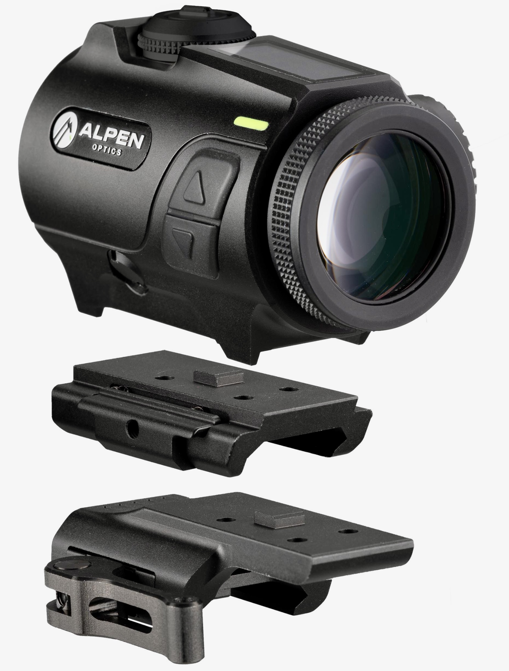 ALPEN OPTICS ALP71324LT Rotpunktvisier Nevada LT Prism 3x24 Mit ballistischem Absehen, 3 MOA