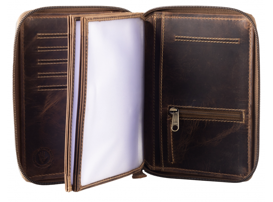 Greenburry Vintage Jagdscheinmappe Ausweismappe Etui Hirsch 6tlg Royal Stag brown Leder 328-RV-RS-25