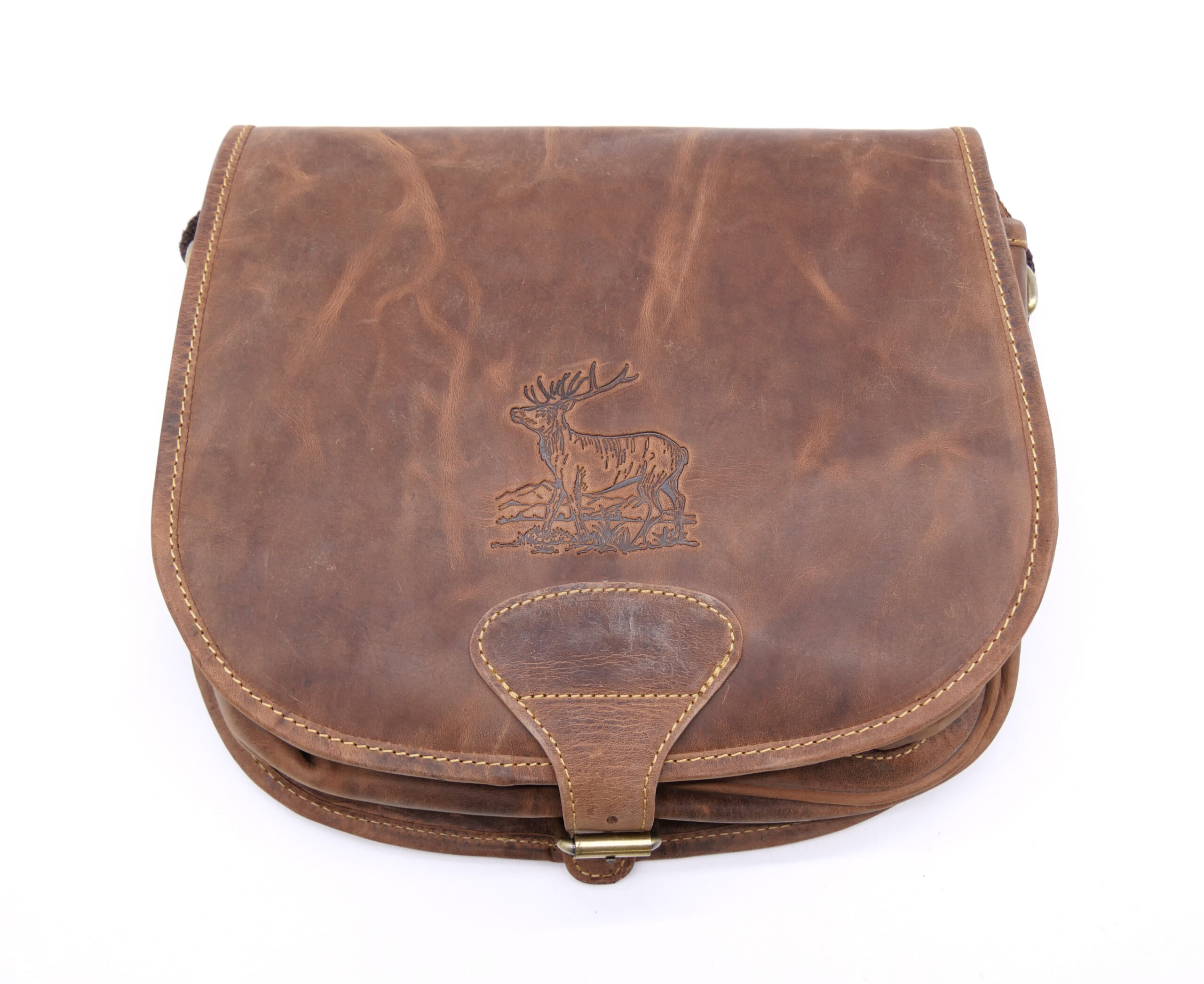 Greenburry Leder Jagdtasche Tragetasche Hunting Bag braun 1638-STAG3-25