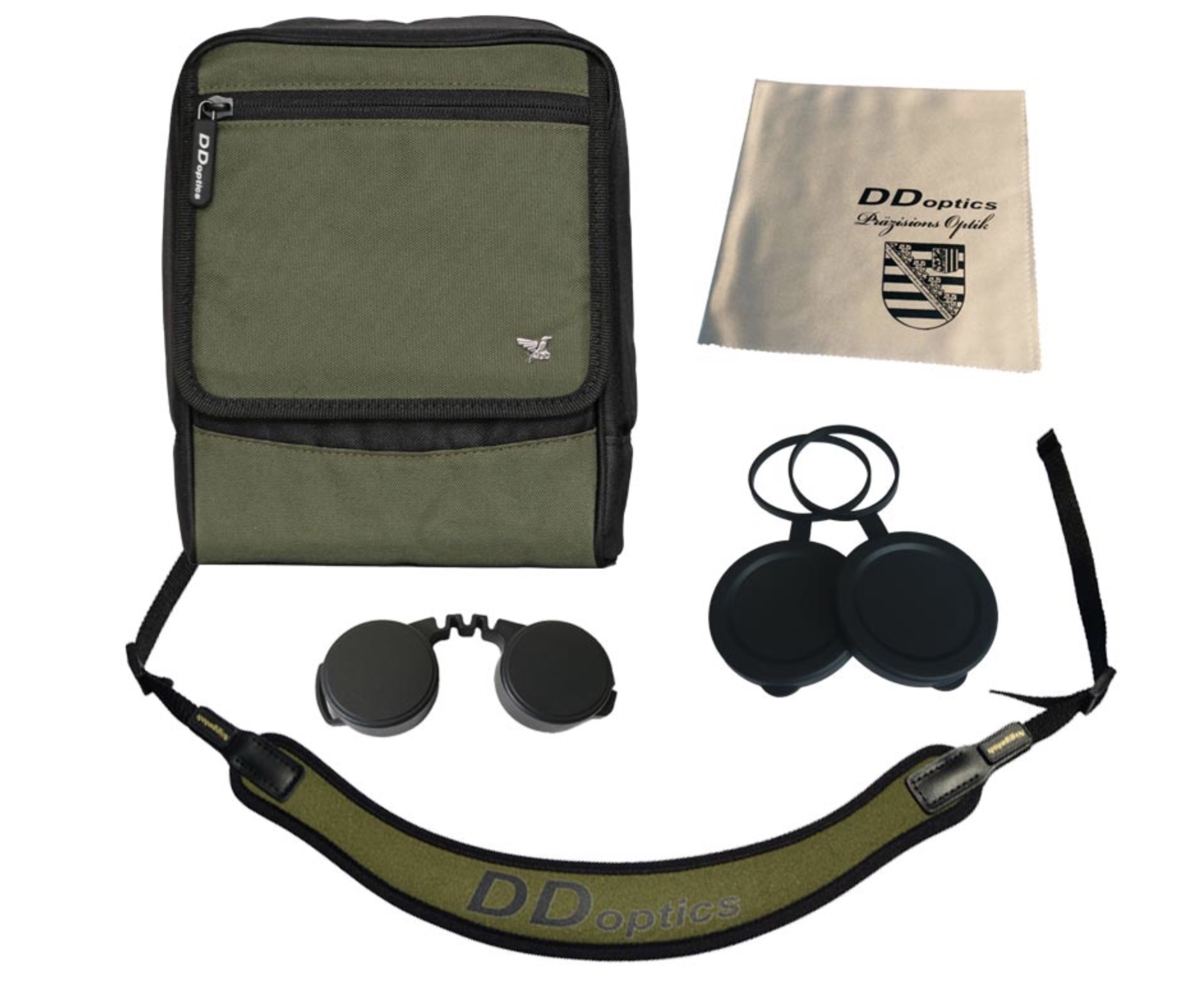 DDoptics 441930845 Fernglas Pirschler 8x45 Gen3 grün mit Tasche