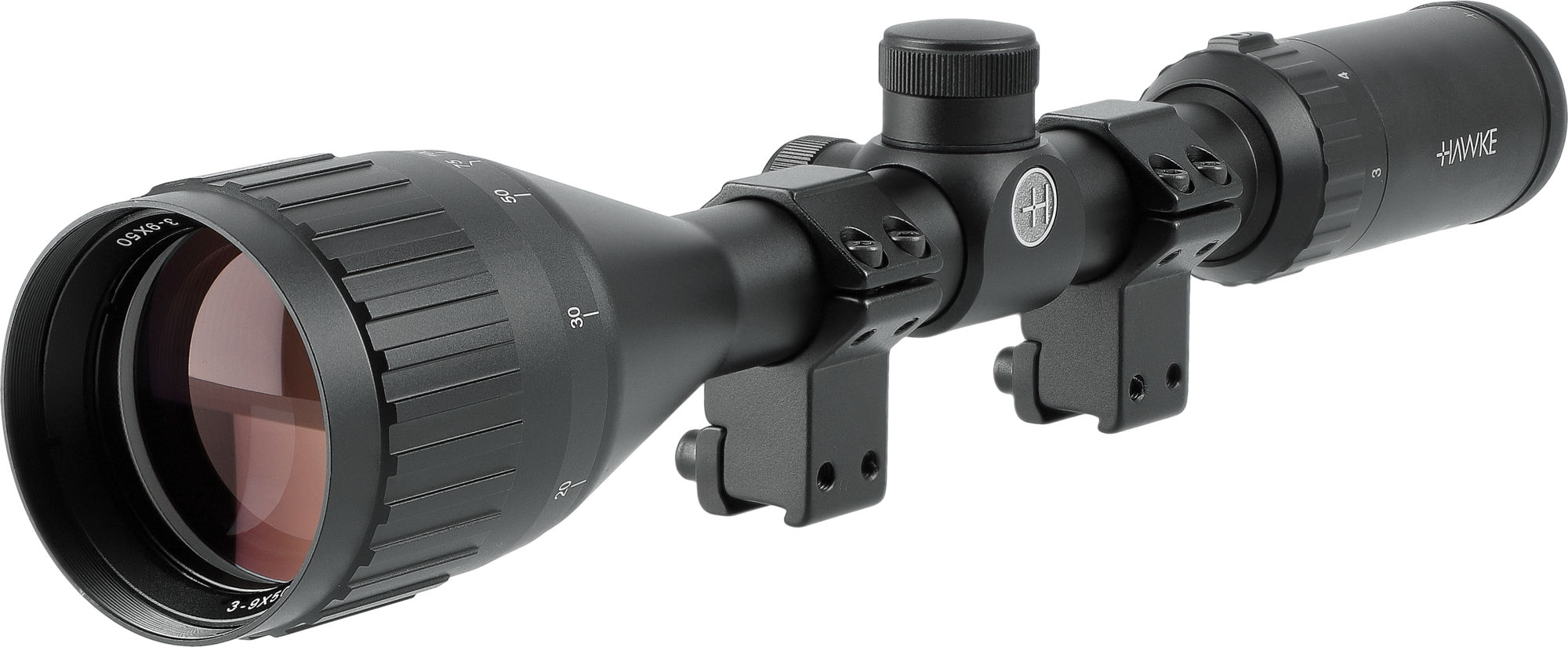 HAWKE 11333  Fast Mount  Zielfernrohr 3-9x50 AO Mil Dot inkl. Montageringe 11 mm
