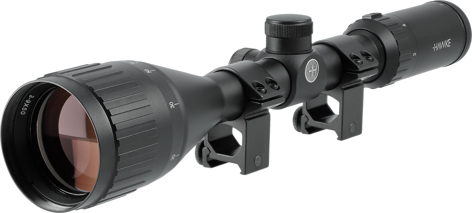 HAWKE 11432 Fast Mount IR 3-9x50 AO IR Mil Dot inkl. Montageringe 11 mm